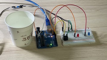 생각하고 만드는 아두이노 책(앤써북) ((  토양 수분 센서를 활용하여 LED와 피에조 버저 제어하기  )) 실습 동작 영상입니다.