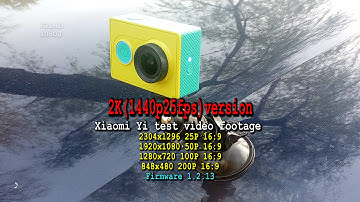Xiaomi Yi test video footage (2K 1440p25FPS version)