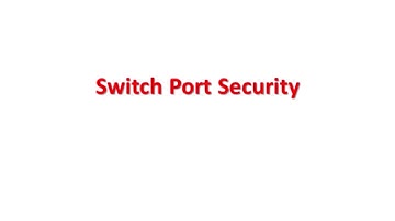 Switch Port Security MAC Bind (BDCOM)