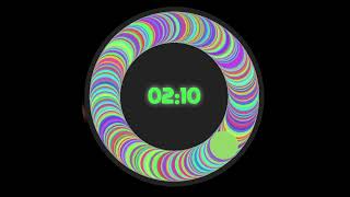 5 minute circular multicolor timer
