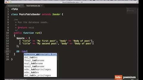 Laravel 5 Lesson - 8 Database Seeding1