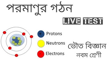 পরমাণুর গঠন ।LIVE TEST | ATOMIC STRUCTURE | CLASS 9 | PHYSICAL SCIENCE