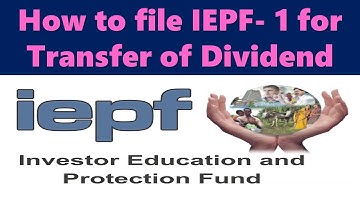 How to file IEPF-1 on MCA