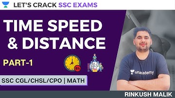 Part-1 | Time Speed and Distance | SSC CGL Exams 2020/2021/2022
