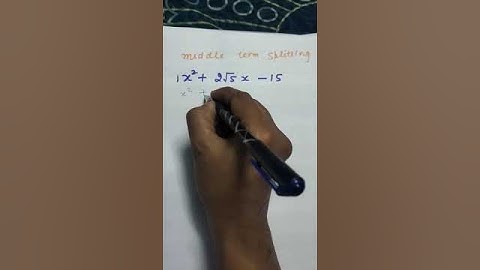 middle term splitting of root questions #middletermsplitting #mathshortcut #roots