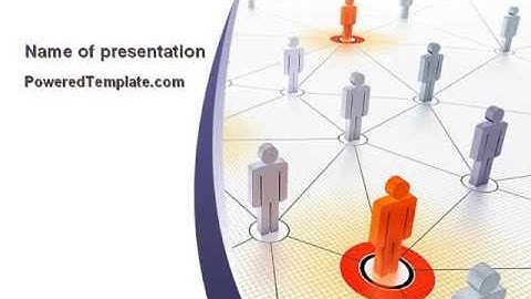 Connections In The Network PowerPoint Template by PoweredTemplate.com