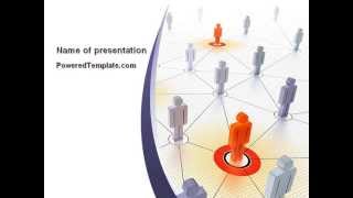 Connections In The Network PowerPoint Template by PoweredTemplate.com