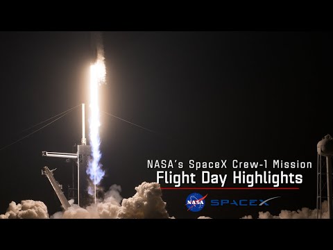 NASA's SpaceX Crew 1 Flight Day 1 Highlights