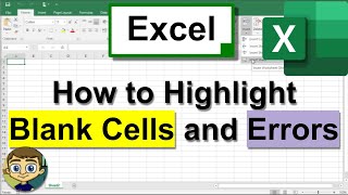 automatically highlight blank cells and errors in excel