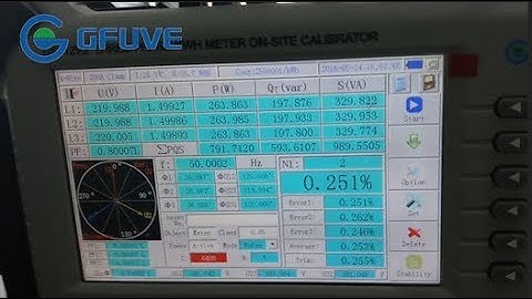 Electricl meter calibration