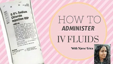 How to prime an IV... and administer IVF from start to finish.