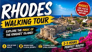 Rhodes Old Town Walking Tour 4K | Secret Spots & Best Views