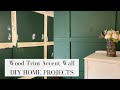 DIY Green Accent Wall: Trim Accent Wall Ideas