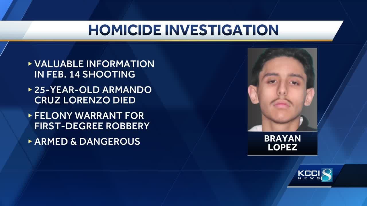 Des Moines police searching for man in connection with deadly shooting ...