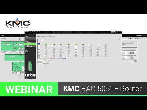 Webinar: KMC Conquest BAC-5051E Router | 8.31.18