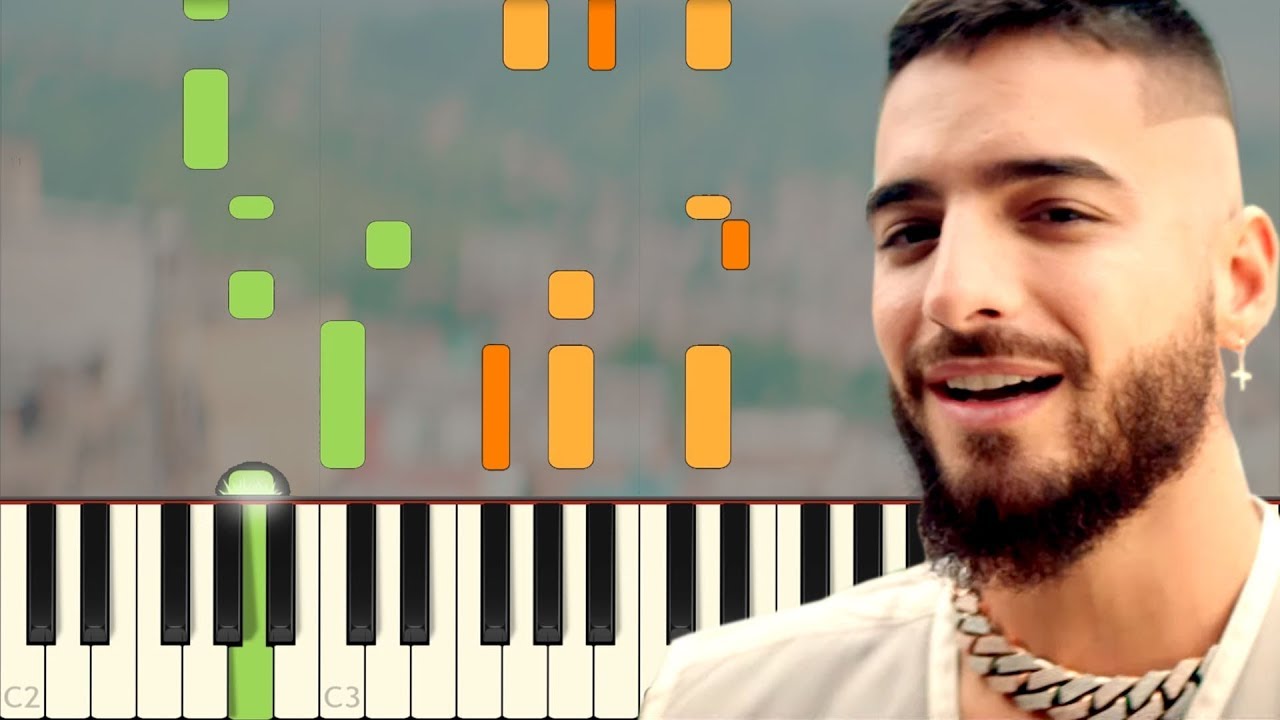 11 PM - Maluma - Piano - Synthesia