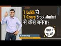 1 Lakh से 1 Crore Stock Market से कैसे बनेगा?