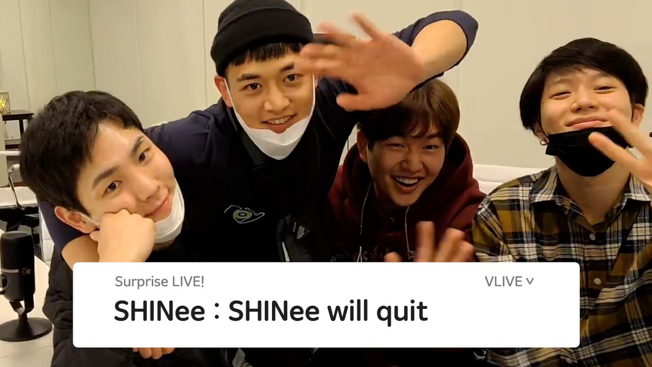 Eng Sub Vlive Shinee Shinee S First V On Their Own Channel Youtube