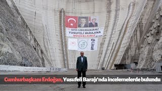 Recep Tayyip Erdogan at the Yusufeli Dam in Artvin