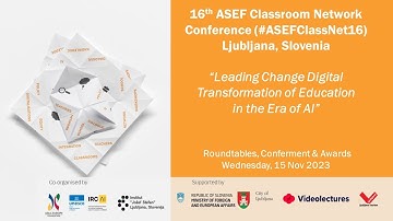 ASEFClassNet16 Conference - Roundtables, Conferment & Awards [Wednesday, 15 Nov 2023]