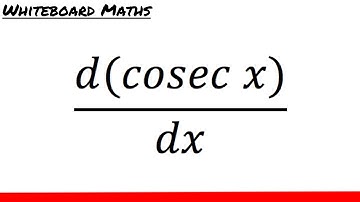 Derivative of cosec x