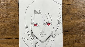 How to Draw Sasuke Uchiha 🔥 | Step-by-Step Anime Drawing Tutorial