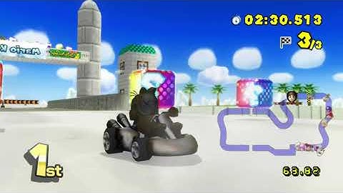Mario Kart Wii (Fusion) Custom Tracks - Mirror (1 Player) #037 with Garfield