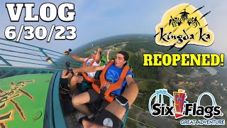 Kingda Ka is Back Open! | Six Flags Great Adventure Vlog 6\/30\/23