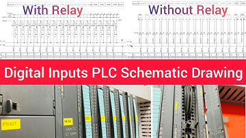 Drawing Explanation of Digital Input PLC Wiring|PLC Schematic Drawing|DI Module|With,Without Relay|