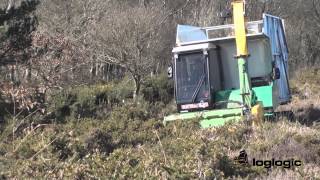 Softrak 120 Harvesting Phragmites Gorse & Heather.