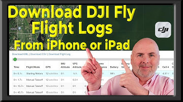 DJI Fly App - Download Flight Logs -  iPhone & iPad