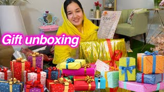 Meetup py itny sary gift | gift unboxing video | sitara yaseen
