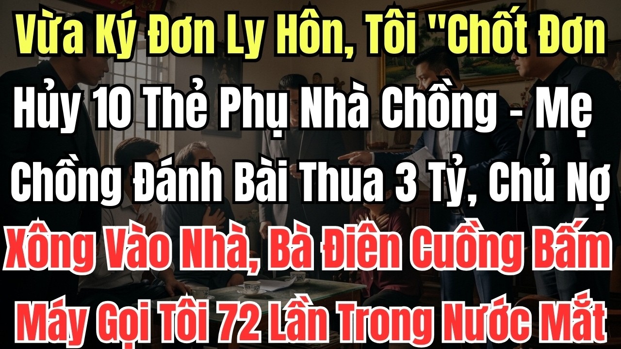 Vừa Ký Đơn Ly Hôn, Tôi 