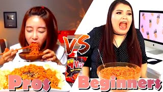 BEGINNERS VS PROS - EATING FOODS