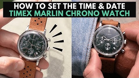 How to Set the Time and Date on a Timex Marlin Chronograph Watch
