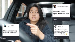 Q&A Tips On Trading Consistency, My End Goal, Lifeclub Reopen...