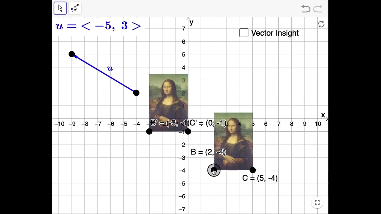 How to Translate an Object by Vector in GeoGebra