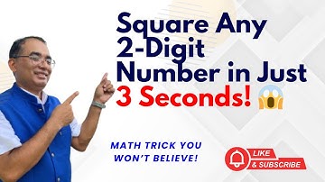 Square Any 2-Digit Number in Just 3 Seconds! 😱 | Easy Math Trick You Must Learn