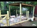 How to build a pig pen design - Organic Hogs