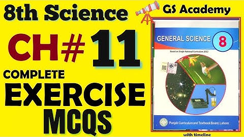 Exercise solution, chapter 11, technology in everyday life, class 8 general science, new course 2023