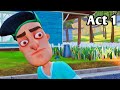 Hello NEIGHBOUR MOBILE -ACT 1 walkthrough | HORROR #androidgames #helloneighborhg #gaming #horror 