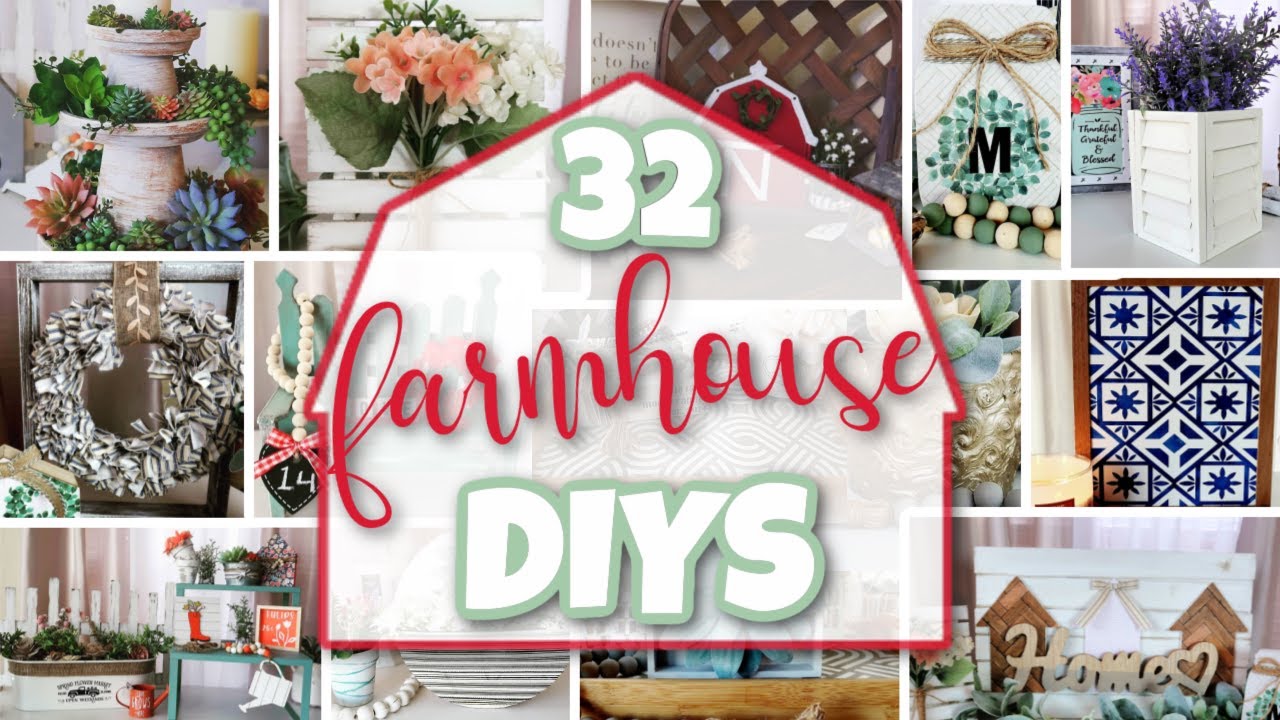 DIY Farmhouse Decor – Full tutorial scrap wood houses