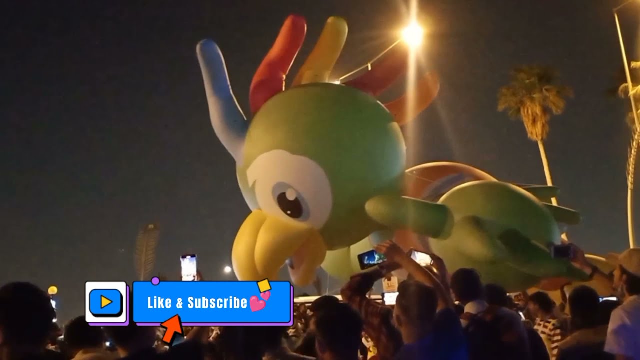 EID FESTIVAL 2022 +BIG BALLOON PARADE in Corniche Westbay Doha Qatar💕😍 