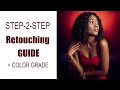 Stepwise guide to beauty skin retouching