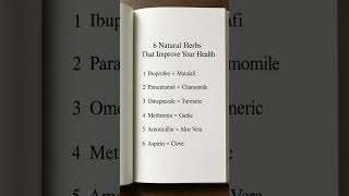 6 Natural Herbs That Improve Your Health #health #selfcare