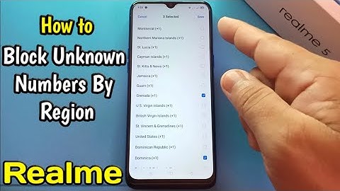 How to Block Unknown Numbers By Region on Realme 5 Mobile Phone | Block Calls