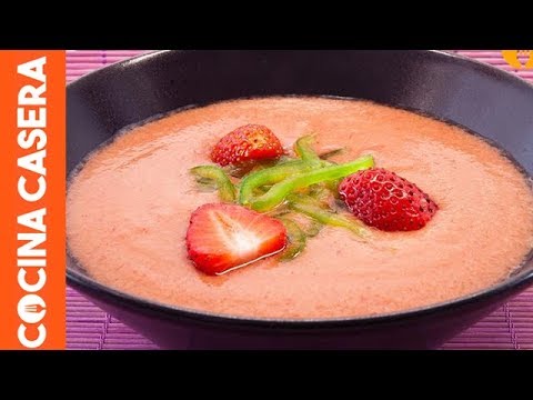 Video: Cómo Hacer Sopa Fría De Fresas