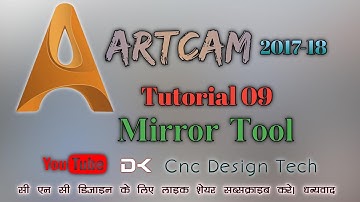 Artcam 2017-18 Tutorial 09 Mirror Tool By Dk Cnc Design Tech
