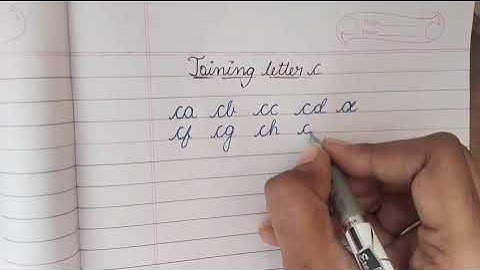 How to Write in Cursive | Connecting Small Letters c | Cursive Writing a to z | Cursive Handwriting