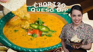 EASY Queso Dip With CHORIZO | Villa Cocina